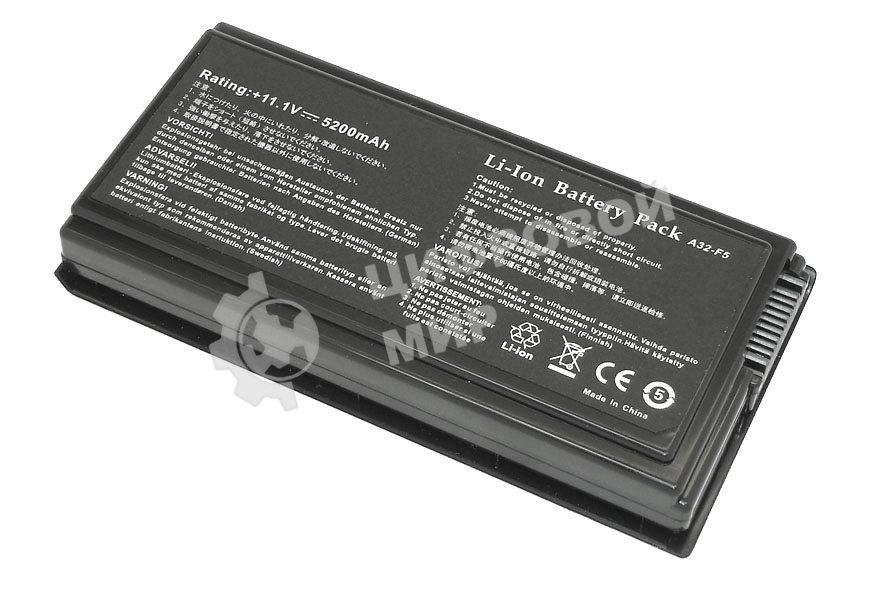 Аккумуляторная батарея для ноутбука Asus F5 X50 X59 5200mAh OEM черный