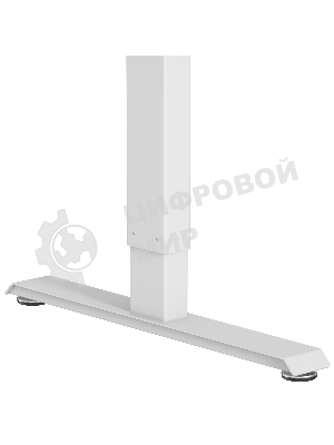 Стол компьютерный Cactus CS-EDL-WWD столешница МДФ дуб молочный каркас белый