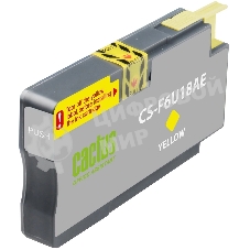 Картридж струйный Cactus CS-F6U18AE (953XL) желтый (26 мл) для HP OJ Pro 7740/8210/8218/8710/8715