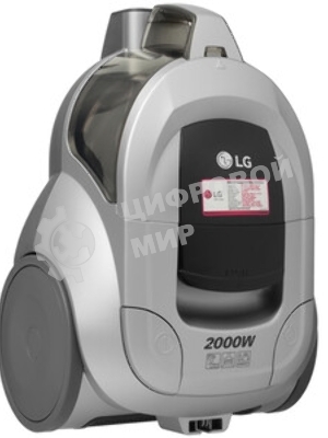 Пылесос LG VC5420NNTS серебристый/черный, 380/2000 Вт, уборка сухая, пылесборник контейнер 1.3 л