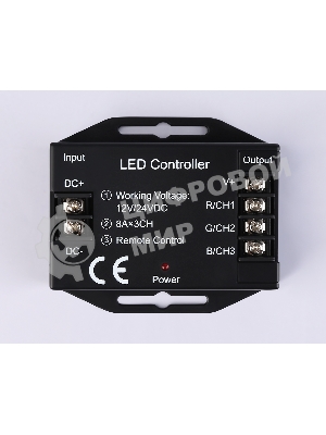 Контроллер GS11401 RGB 24A 12V 288W/ 24V 576W (ПДУ Радио 2.4G AAA)