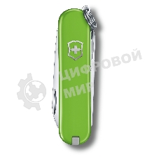 Нож перочинный Victorinox Classic Smashed Avocado (0.6223.43G) 58мм 7функц. карт.коробка