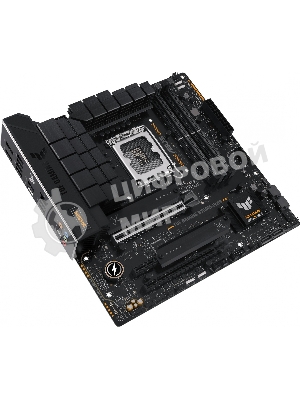 Материнская плата ASUS TUF GAMING B760M-PLUS, LGA 1700, Intel B760, 4xDDR5, 4xSATA, 2xM.2, 1xPCIe 5.0 x16, 1xPCIe 4.0 x4, 1xPCIe x1, 2xUSB-A 3.2 Gen 2, 3xUSB-A 3.2 Gen 1, 2xUSB 2.0, 1xUSB-C 3.2 Gen 2x2, 1x2.5Gb LAN, 5x3.5 мм, 7.1, mATX