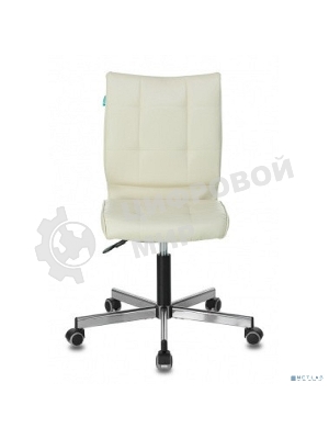 Кресло Бюрократ CH-330M/BEIGE бежевый, экокожа, 120 кг, механизм качания, без подлокотников