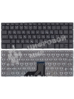 Клавиатура для ноутбука HP Envy 13-AD черная с подсветкой