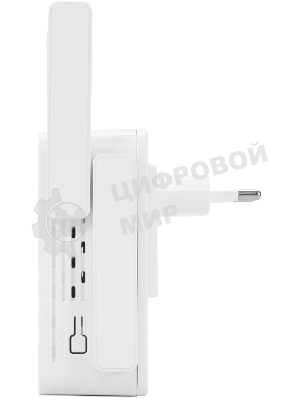Повторитель беспроводного сигнала Digma D-WR310 (D-WR310V2) N300 Wi-Fi белый