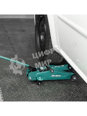 Домкрат гидравлический Сибртех подкатной, 2т, 127-330мм