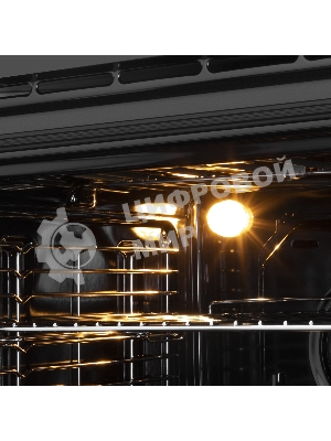 Шкаф духовой электрический Maunfeld AEOH60102B, 60л, дверца с 3 стеклами, черный