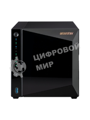 Сетевое хранилище ASUSTOR AS3304T 4-Bay NAS/MPl/Cel 1.4GHz Quad Core/2GbDDR4/noHDD,LFF(HDD,SSD),/1x1GbE(LAN)/3xUSB3.2; 90IX01L0-BW3S00