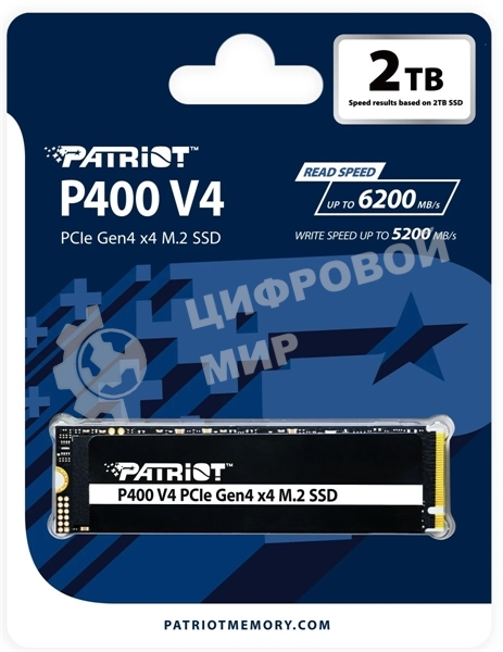 Накопитель SSD Patriot M.2 2280 2Tb P400VP2TbM28H