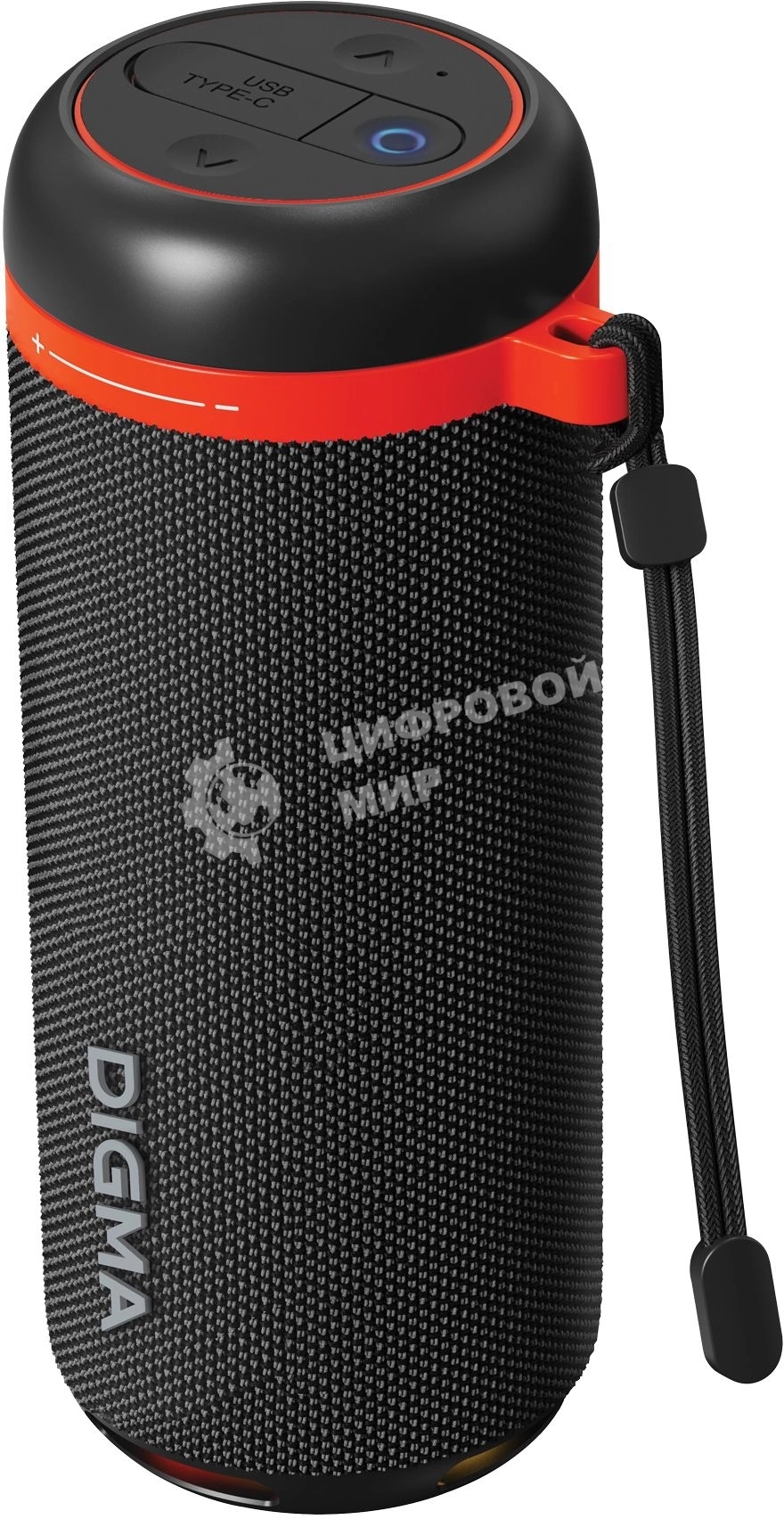 Колонка портатитвная Digma D-PS1521 черный 16W 2.0 BT 10м 1800mAh (PS1521B)