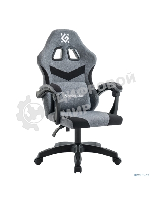 Кресло игровое Defender Runa серый/черный, класс 2, ткань