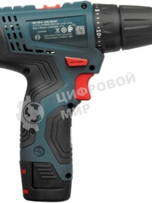 Дрель-шуруповерт Bosch GSR-120, 12 В, 2 Ач, 30 Нм, щеточный