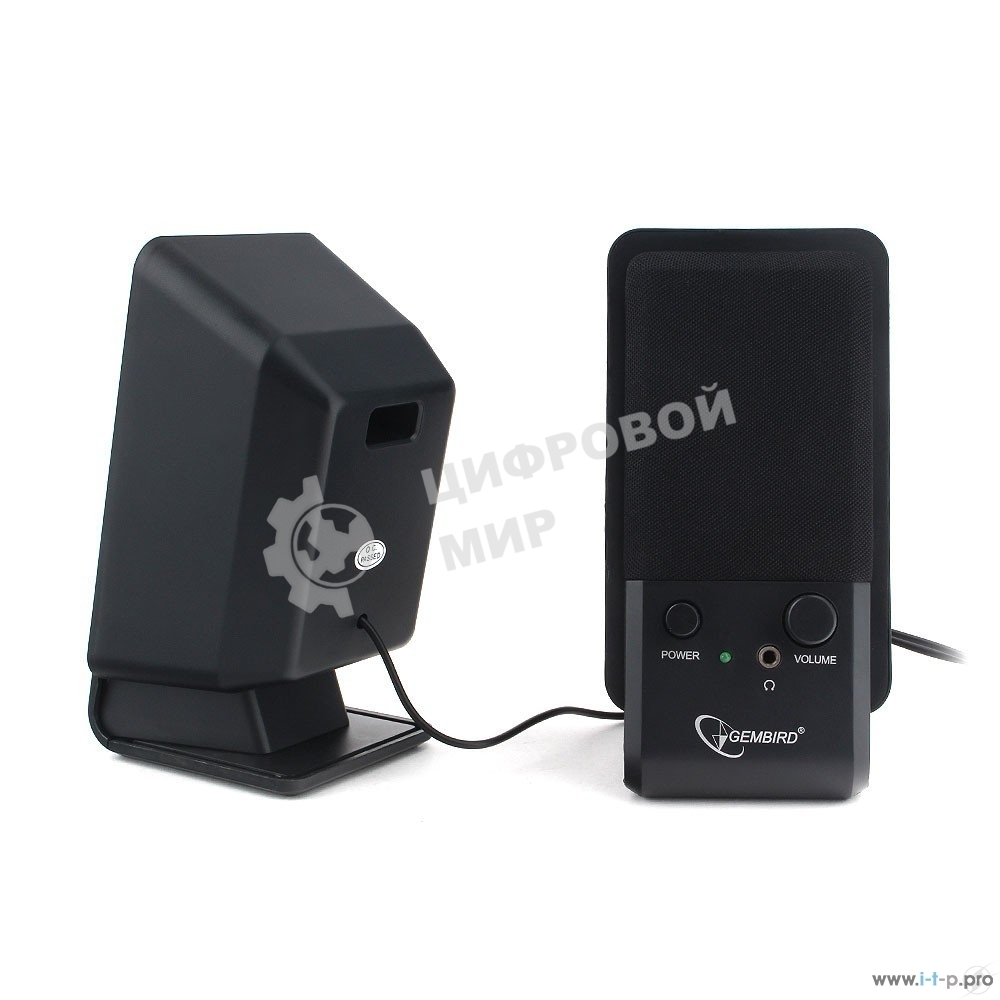 Акустическая система Gembird SPK-510, черный, 6 Вт, рег. громкости, разъем для наушников,USB-питание