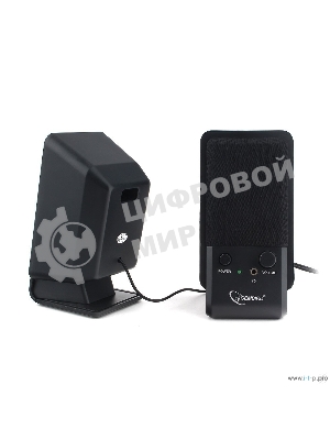 Акустическая система Gembird SPK-510, черный, 6 Вт, рег. громкости, разъем для наушников,USB-питание