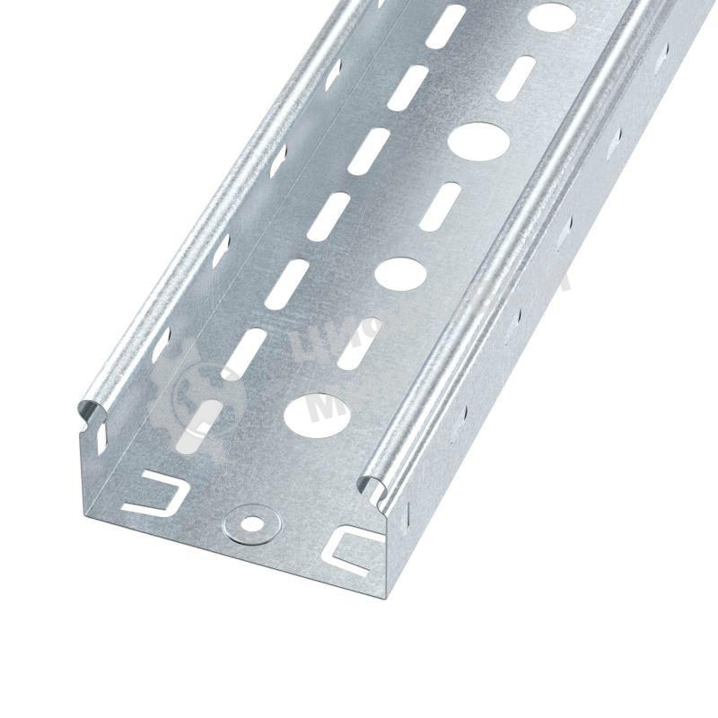 Лоток листовой перфорированный 100х50 L3000 сталь 0.6мм S3 ДКС SPL3510