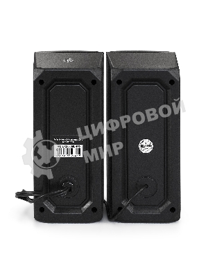 Акустическая система 2.0 ExeGate EX289686RUS Accord 220 (питание USB, 2х3Вт (6Вт RMS), 60-20000Гц, черный, RGb подсветка)