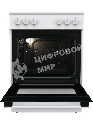 Плита электрическая Gorenje GEC6A11WG белый, конфорок 4 шт, духовка 65 л, 60 см x 85 см x 60 см