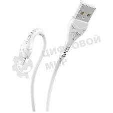 Кабель USB HOCO X37 Cool, USB - Lightning, 2.4А, 1м, белый