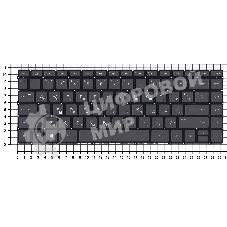 Клавиатура для ноутбука HP Envy 13-AD черная с подсветкой