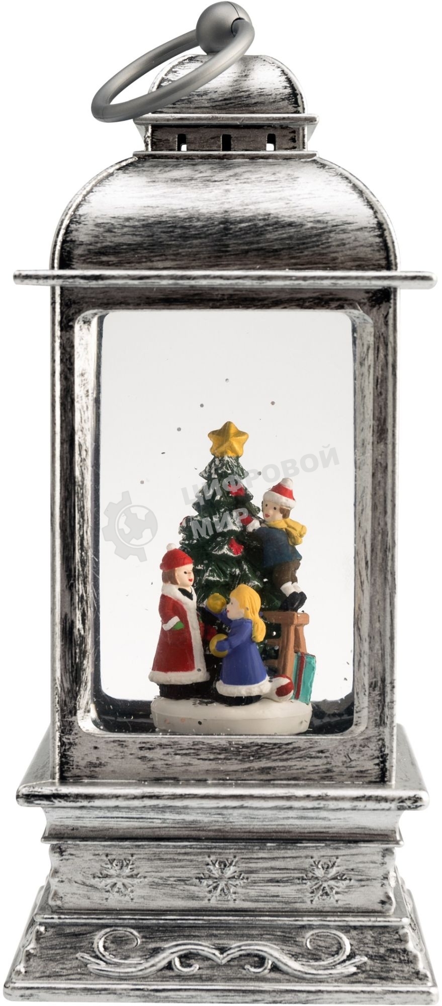 Декоративный фонарь Neon-night с эффектом снегопада и подсветкой 