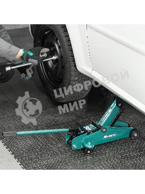 Домкрат гидравлический Сибртех подкатной, 2т, 127-330мм