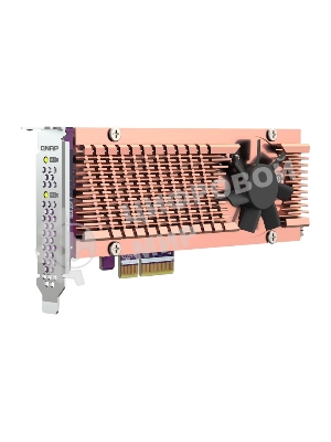 Плата расширения QNAP QM2-2P-344A 2 x M.2 22110 or 2280 PCIe (Gen3 x4) NVMe SSD slots, Low-profile flat and Full-height brackets included.