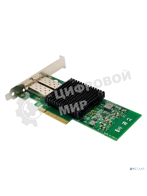 Сетевая карта ORIENT XWT-INT520PE8 2SFP+, PCI-Ex8 v2.0 2xSFP+ 10Gbps Server NIC, Intel 82599ES chipset, 10/1 Гбит/с, 2 планки крепления в комплекте (33298)