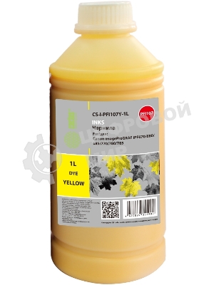 Чернила Cactus CS-I-PFI107Y-1L PFI-107 желтый 1000мл для Canon imageProGRAF iPF670/680/685/770/780/785