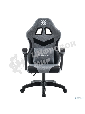 Кресло игровое Defender Runa серый/черный, класс 2, ткань