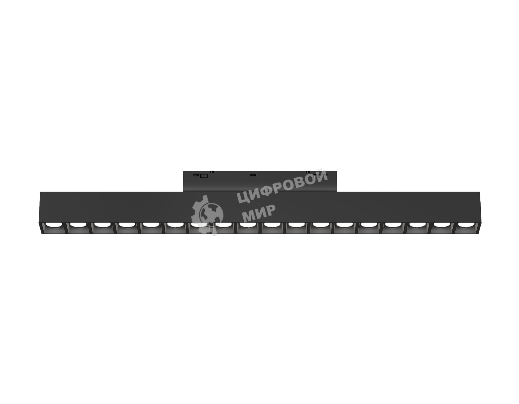 Трековый линейный светильник Ambrella light GL4505 BK черный IP20 18W 3CCT 3000-6000K SMART 48V 24° 328*22*25