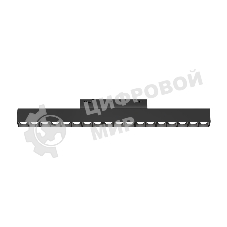 Трековый линейный светильник Ambrella light GL4505 BK черный IP20 18W 3CCT 3000-6000K SMART 48V 24° 328*22*25