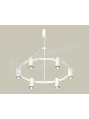 Светильник Ambrella light XB9021151/6 SWH/PSL белый песок/серебро полированное MR16 GU5.3 (С9021, N6132)