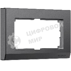 Рамка для двойной розетки Stark (графит матовый) W0081864