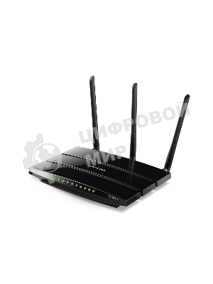 Беспроводный двухдиапазонный TP-Link маршрутизатор с VDSL/ADSL модемом SOHO Archer VR400, 867 Мбит/с + 300 Мбит/с, VDSL2/ADSL2+, Annex A, 4 порта 100 Мбит/с, 1 порт WAN 1000 Мбит/с, 1 порт USB 2.0