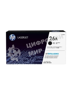 Тонер Картридж HP 26A CF226A черный для HP LJ Pro M402/M426 (3100 стр.)