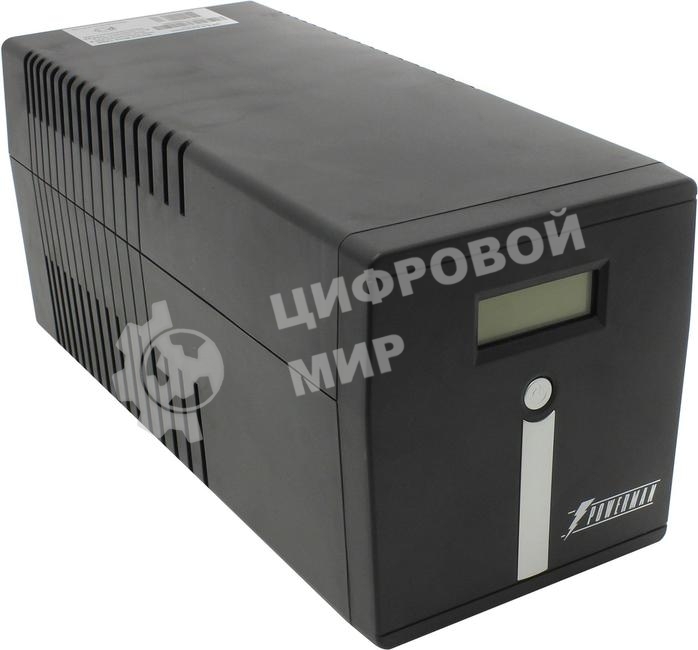 Источник бесперебойного питания PowerMan Smart Sine 1000 черный (Pure Sine Wave/LCD Display/USB/Software/RJ11/45)