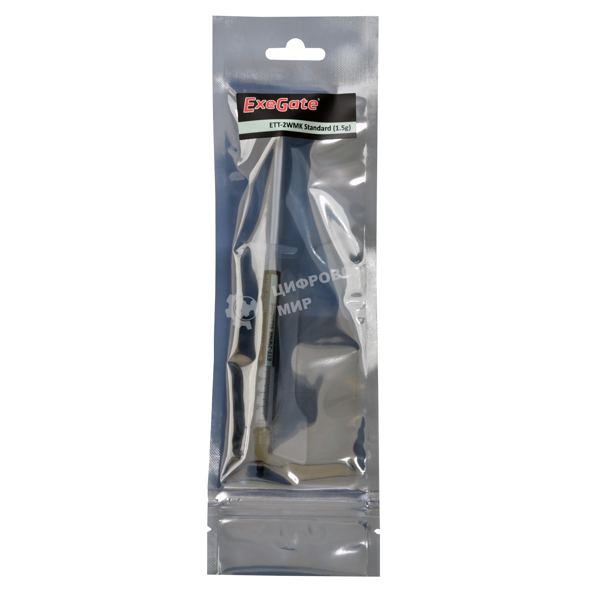 Термопаста ExeGate ETТ-2WMK Standard, шприц, 1.5г