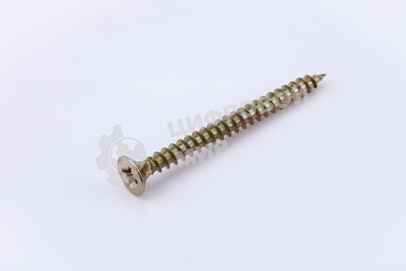 Саморез универсальный 5.0х40 желт. цинк (уп.200шт) коробка СТРОЙМЕТИЗ UTORM2140865