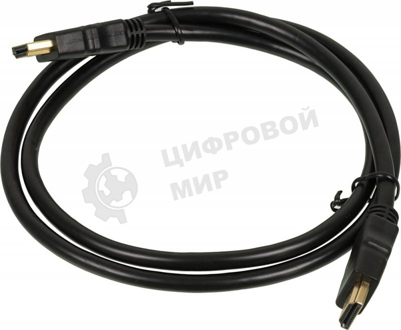 Кабель видео High Speed ver.1.4 HDMI (m)/HDMI (m) 1м. позолоченные контакты черный