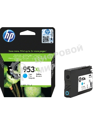 Картридж струйный HP 953XL F6U16AE голубой для HP OJP 8710/8715/8720/8730/8210/8725 (1600стр.)