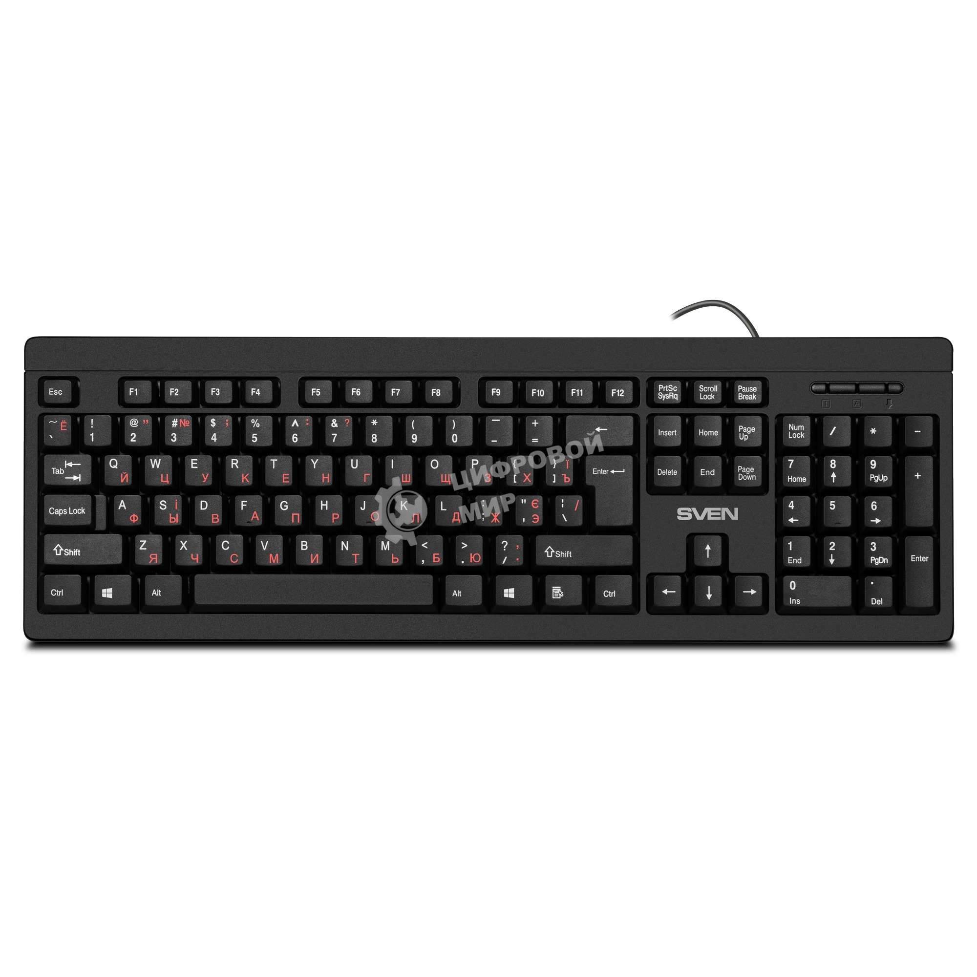 Комплект клавиатура + мышь SVEN KB-S320C клавиатура и мышь черные (USB, 105 кл, 4 кнопки, 1000 dpi)