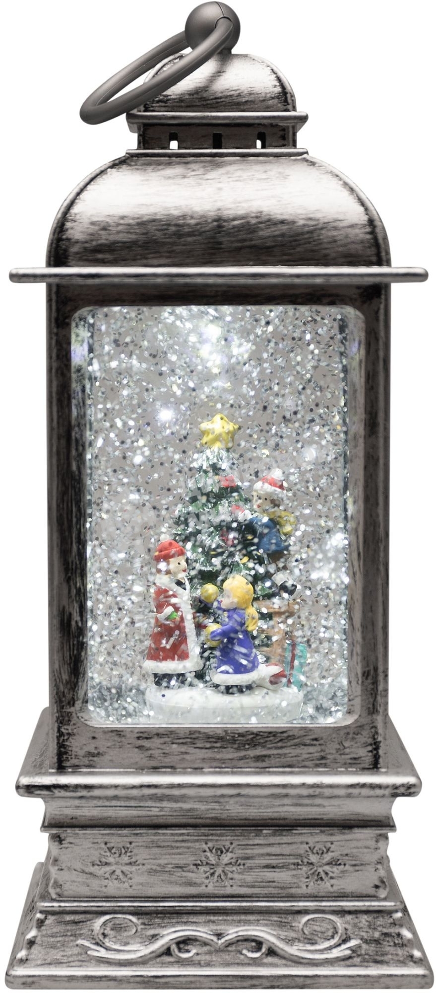 Декоративный фонарь Neon-night с эффектом снегопада и подсветкой 