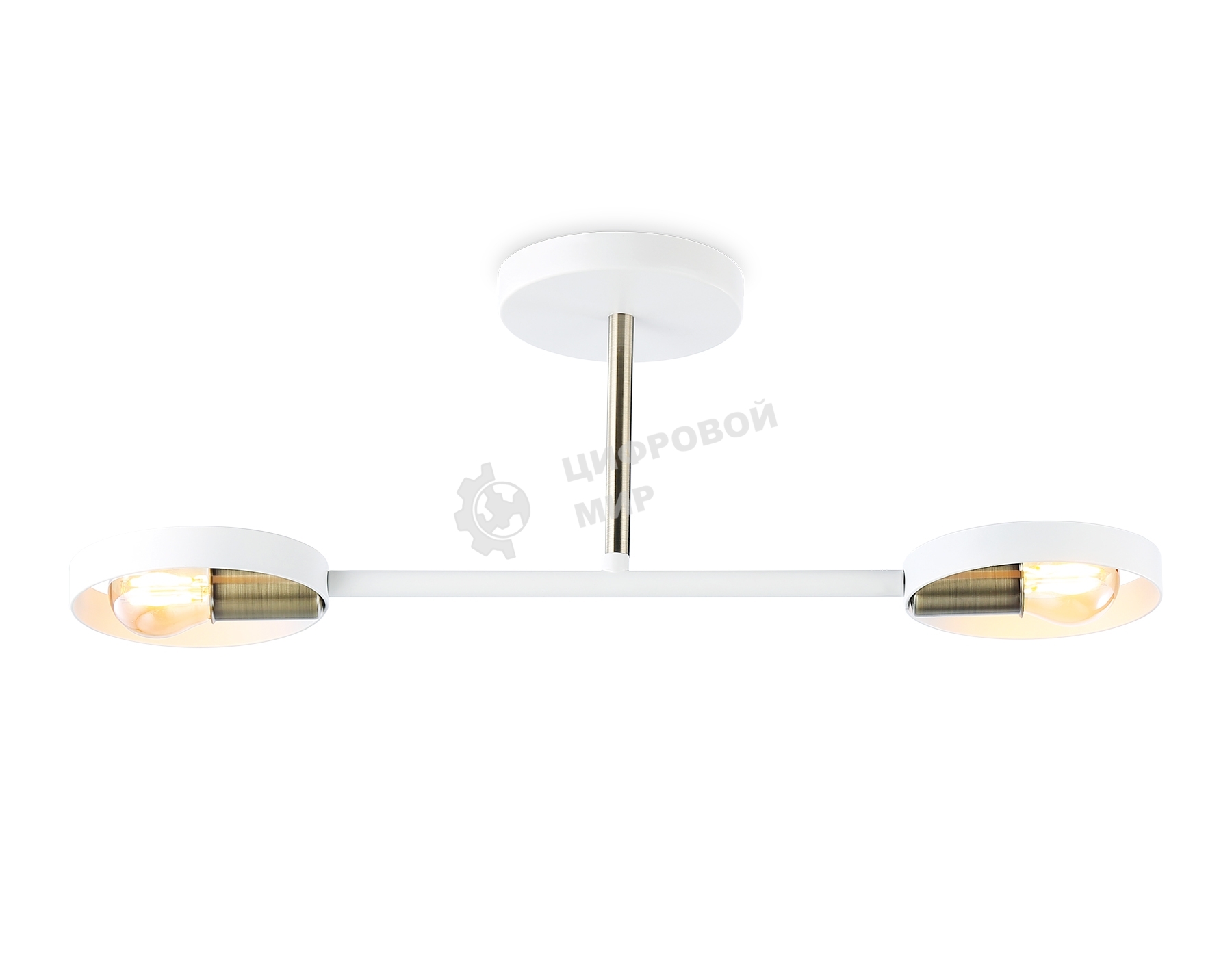 Светильник Ambrella light TR8222/2 WH/SB белый/бронза E27/2 max 40W 510*165*190