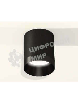 Светильник Ambrella Light XS6302021 SBK/PBK черный песок/черный полированный MR16 GU5.3 (C6302, N6131)