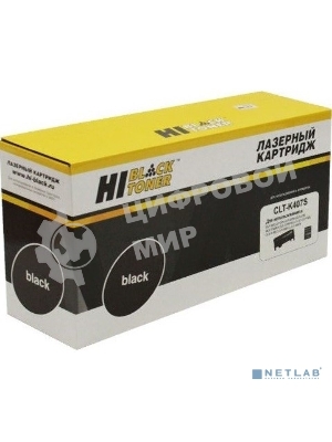 Расходные материалы Hi-Black CLT-K407S  Картридж для  Samsung CLP320/320N/CLX-3185/3185N/FN Bk с чипом      