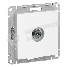 Механизм розетки TV AtlasDesign оконечный 1DB белый SchE ATN000191