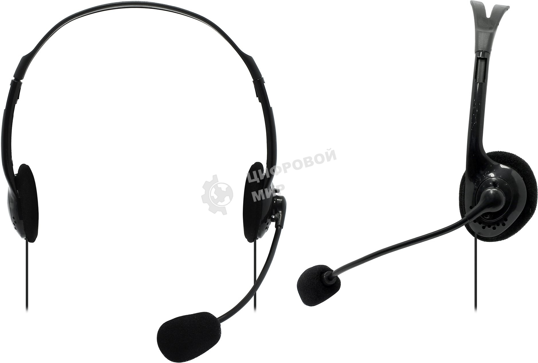 Гарнитура проводная стерео Defender HN-102 накладные компактные 2 х 3.5 мм jack стерео кабель 1,8 м черный