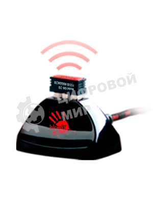 Мышь беспроводная A4Tech Bloody R90 Plus черный, 5000 dpi, радиоканал, USB, кнопки - 8