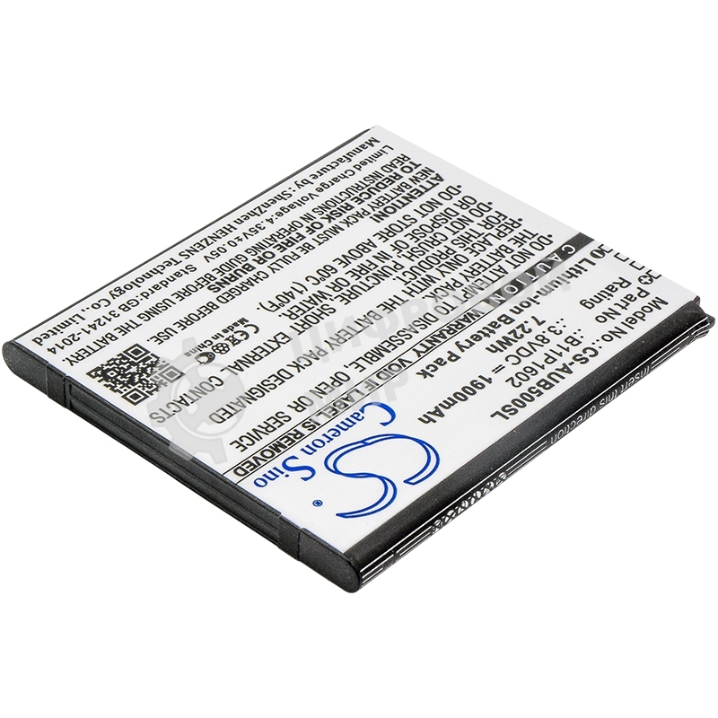 Аккумулятор CameronSino CS-AUB500SL B11P1602 для Asus ZenFone Go 5.03.8V, 1900 mAh, 7.22Wh